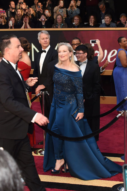 Meryl Streep in Elie Saab dress. The Oscars 2017.