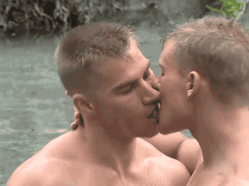 Adult males kissing. porn pictures