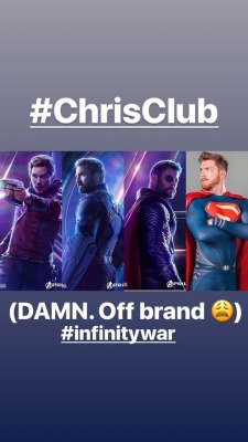 chrisjonesgeek:  #infinitywar #chrisclub