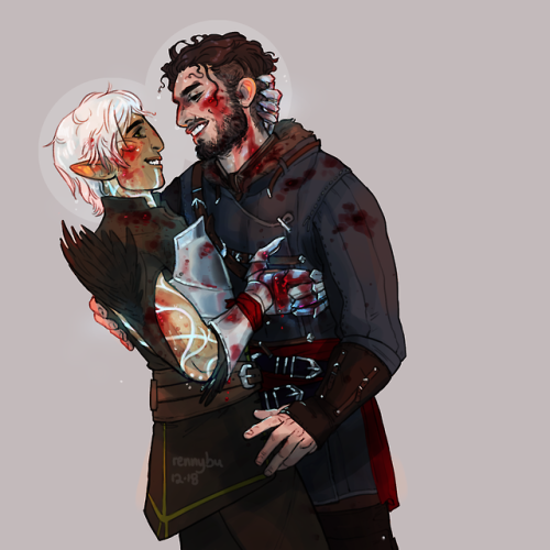 rennybu: this drawing and their love is sponsored by the no more bloody teeth modanyway. sweaty affi