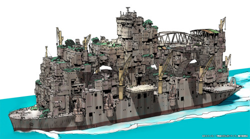 bassman5911:  Ships from “Gargantia on the Verdurous Planet” 