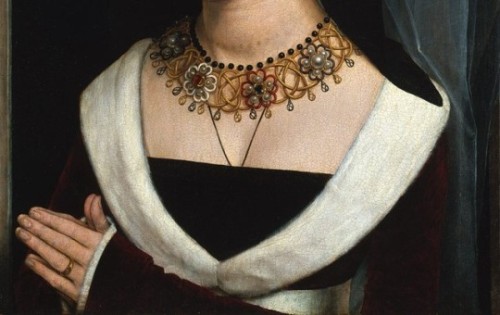 Maria Portinari (detail) by Hans Memling.