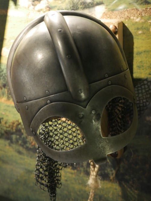 Viking and Bronze Age artefacts and reconstructions at the Barrow Dock Museum, Cumbria, 5.11.16.