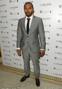 Elizabethswardrobe:noel Clarke At The Lancome Pre-Bafta Party.  