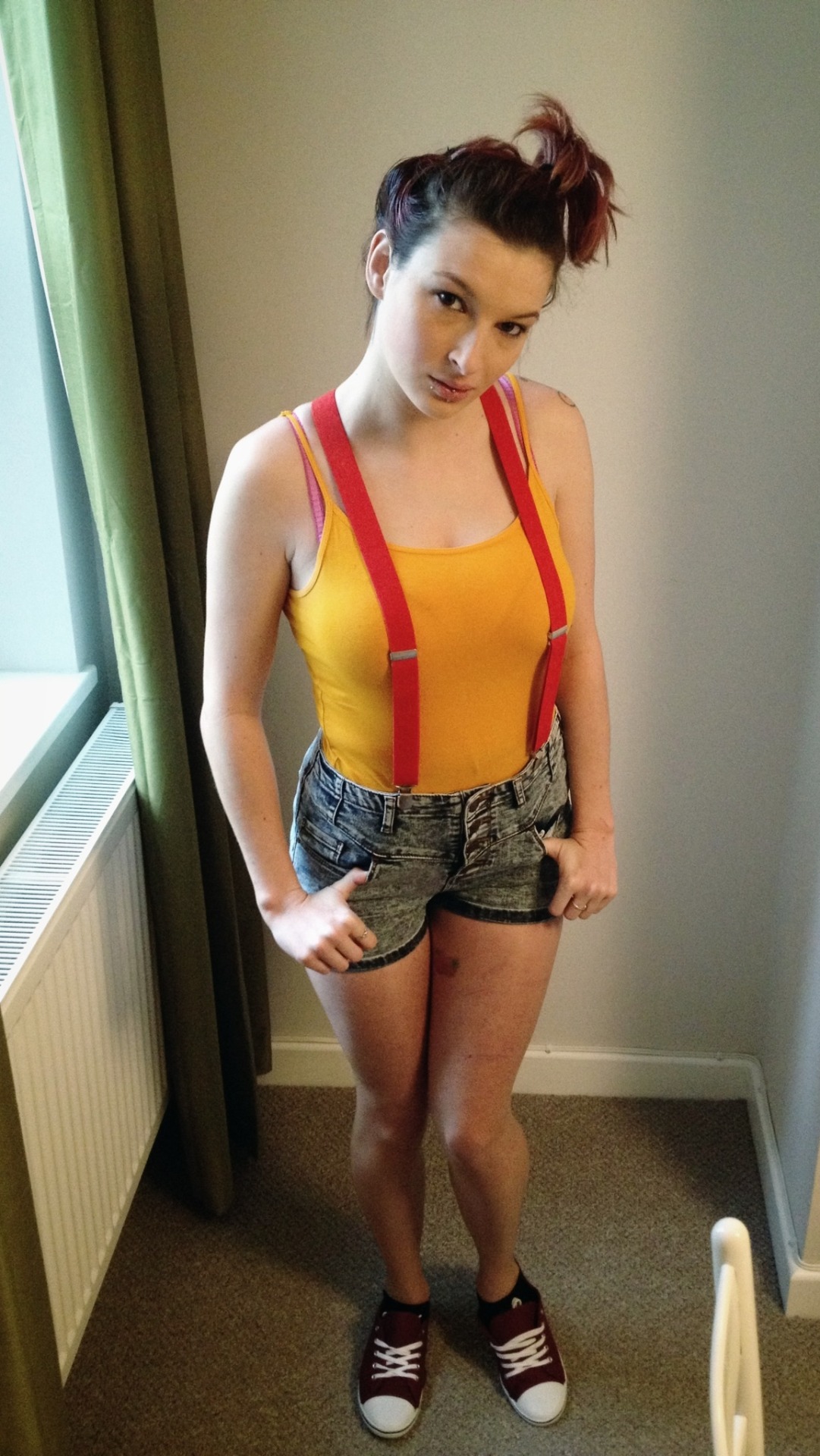 kitty-in-training:  My full Misty outfit that I wore today!  What is this? a bit