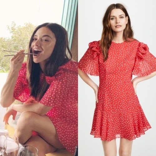 What: Keepsake Moonshine Dress ($180.00)Where: Crystal Reed’s Instagram on 7.10.18ID’d by @fangirlat