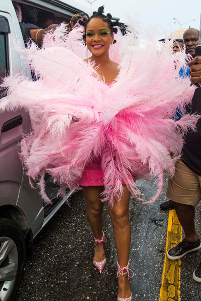 hellyeahrihannafenty:Rihanna  at the annual Crop Over Festival in Barbados August 05 