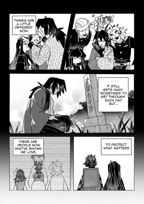 apticho:(read left to right)a birthday wish: (spoilers for demon train arc and swordsmith village ar