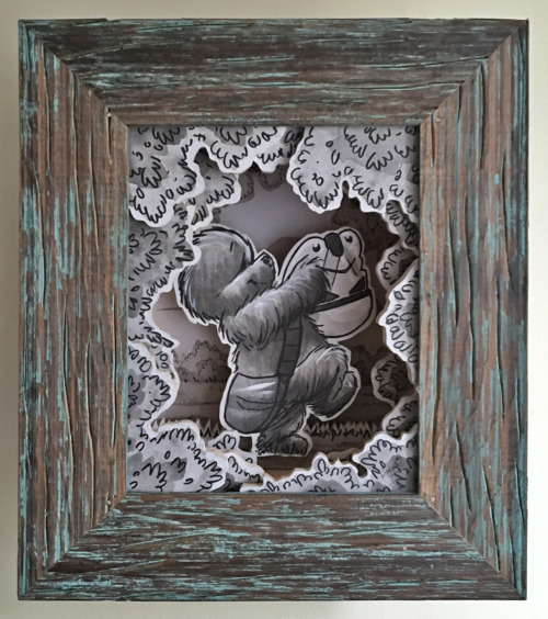 jameshance:  Two new hand made Wookiee the Chew shadow box / light boxes up in my Esty, right now!   https://www.etsy.com/shop/JamesHance  x 