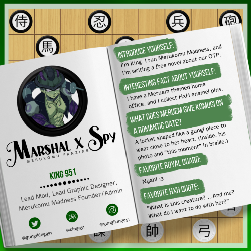 merukomuzine: Meet the Mods! First up is our lead mod and the founder of Merukomu Madness, King951. 