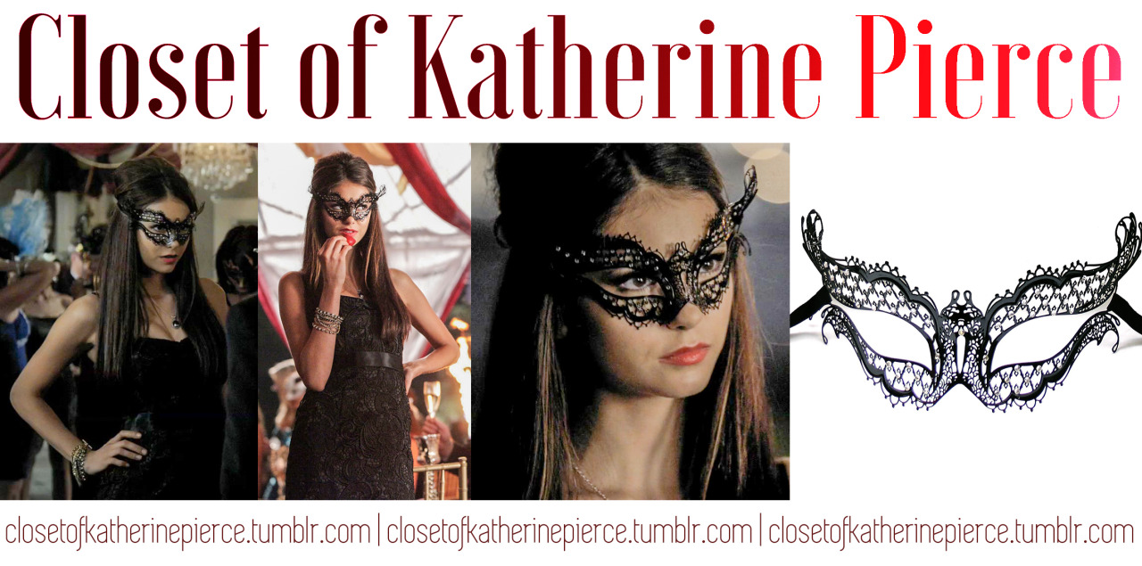 Venetian Mardi Gras Masquerade Mask worn by Elena Gilbert (Nina Dobrev) in  The Vampire Diaries