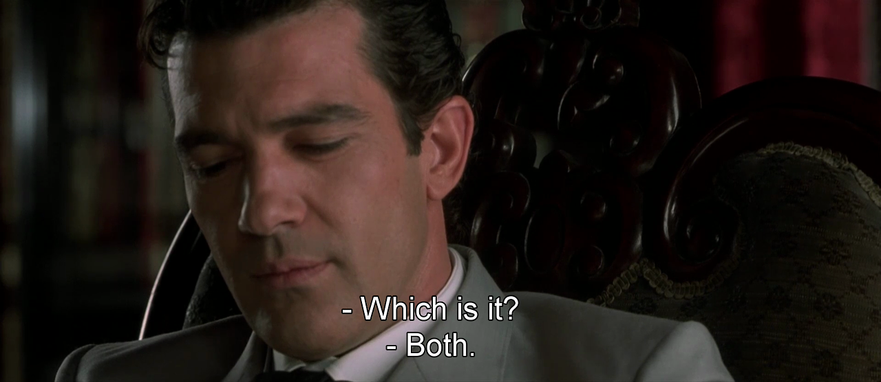 growlbadkitty:  freshmoviequotes:Original Sin (2001)  This. Exactly this. How he