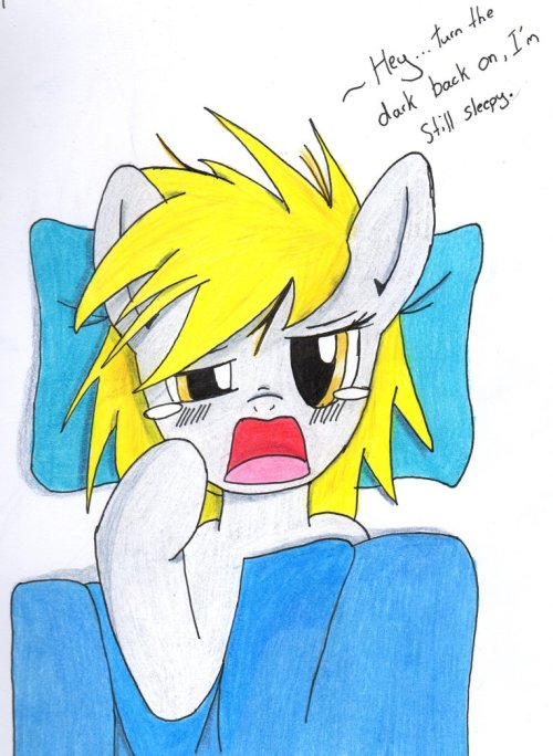 paperderp:  Wake up Derpy by ~Fox-Kai  xD I know that feel, Derpy~ 
