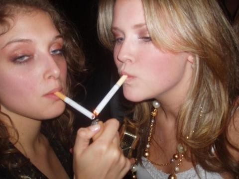 Smoking ladies.