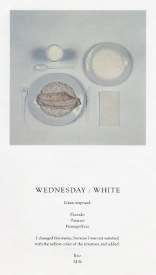 arterialtrees:  From The Chromatic Diet Wednesday:White