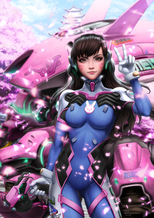 XXX overwroughtfan:  D.Va (Overwatch) by DigiFlohw photo