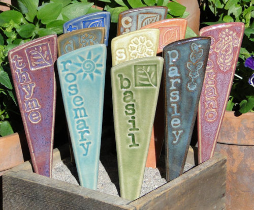 Plant Markers Herbs/ Garden Stakes These are perfect! I need some for my garden asap