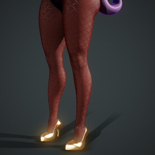 therealfunk:  endlessillusionx: Character Based off @therealfunk Vanessa OC  Rig Demo MixTape Gfycat  Patreon    Holy smokes she’s amazing!! Those curves are INTENSE. I really love the fishnet hose and how you handled the hair! The colo the of bunnysuit