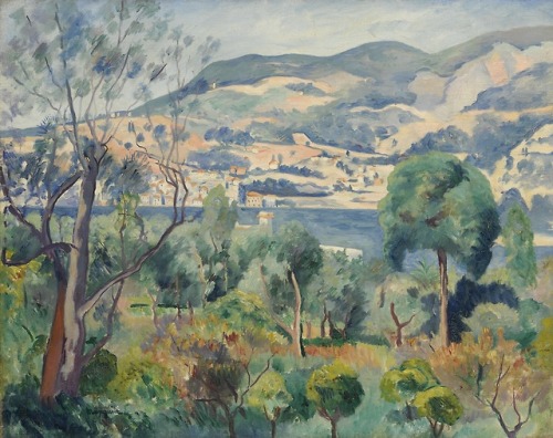 thunderstruck9: Henri Manguin (French, 1874-1949), Rade de Villefranche, 1913. Oil on canvas, 73.5 x