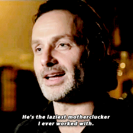 reedusgif:  Andrew talking about the episode “Thank You”