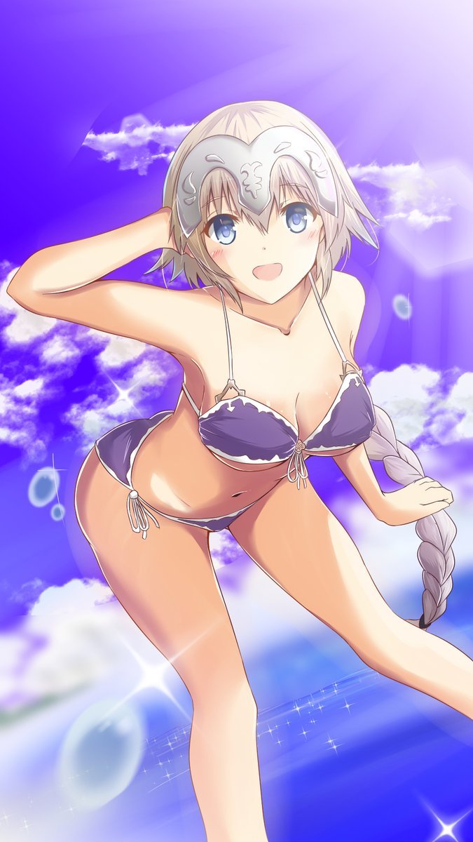 futureisfailed:  (ポヨソソさんのツイート: “水着ジャンヌ描きました。