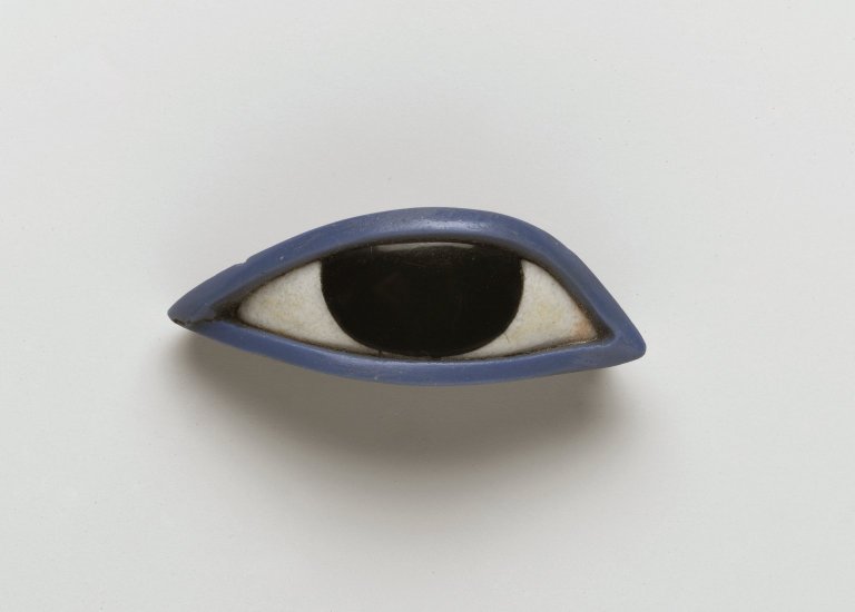 free-parking: Right Eye from an Anthropoid Coffin, obsidian, crystalline limestone,