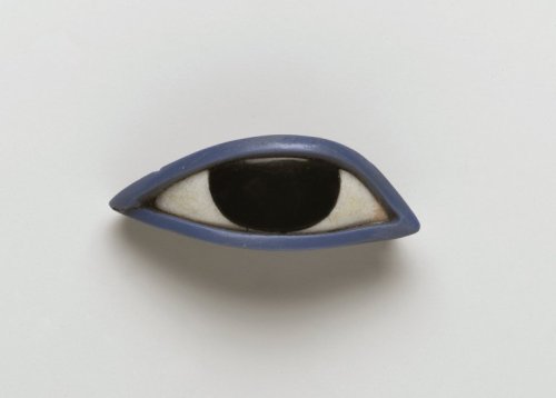 free-parking: Right Eye from an Anthropoid Coffin, obsidian, crystalline limestone, blue glass, c. 1539-30 BCE, New Kingdom or later, Egypt (x) 