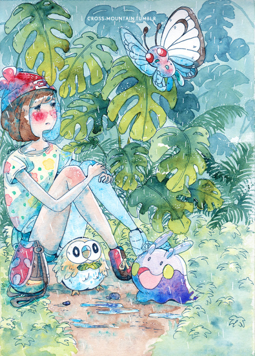 rainy hour in the jungle~  (print available)