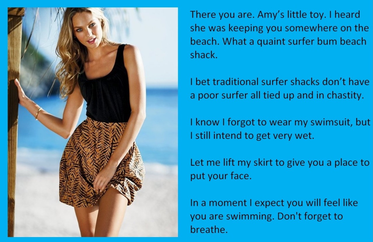 There you are. Amy’s little toy. I heard she was keeping you somewhere on the beach.