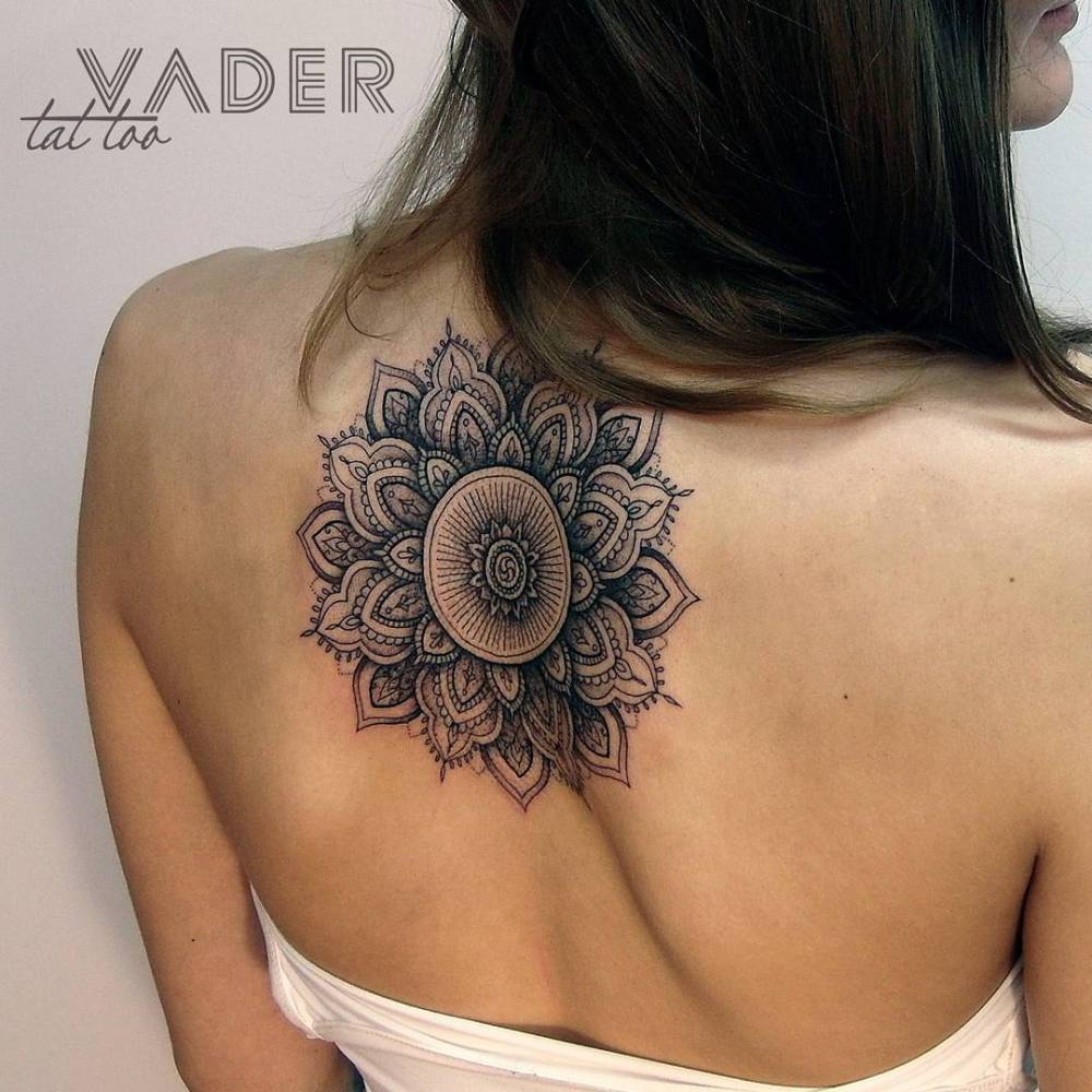 Mandala tattoo on the upper back. Tattoo artist:... - Official Tumblr page  for Tattoofilter for Men and Women