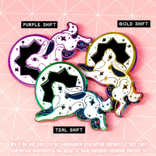 ♥ RAINBOW PINS!! ♥Our supplier now offers rainbow plating, so I made some &ldquo;galaxy/celestial an