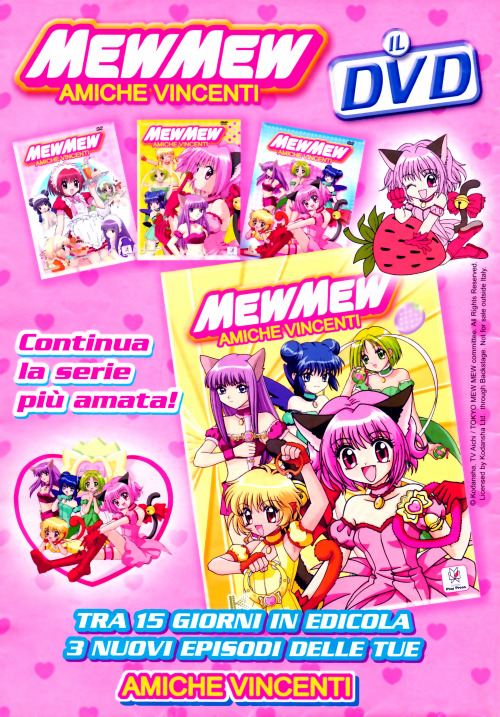 hikayagami:The 3rd Mew Mew Amiche Vincenti DVD magazine. As the name implies, these were small magaz