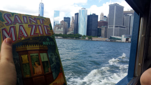 jamiatt: the-bookplate: I took Mazie with me on a trip to Staten Island yesterday, and as we were on