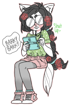 sircuddlebuns:  she’s playing nintendogs