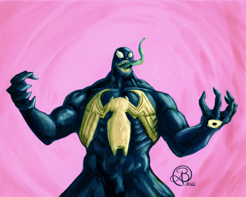 Venom. This year I’m doing more paintings cause they are fun and they sometimes look cool. Als