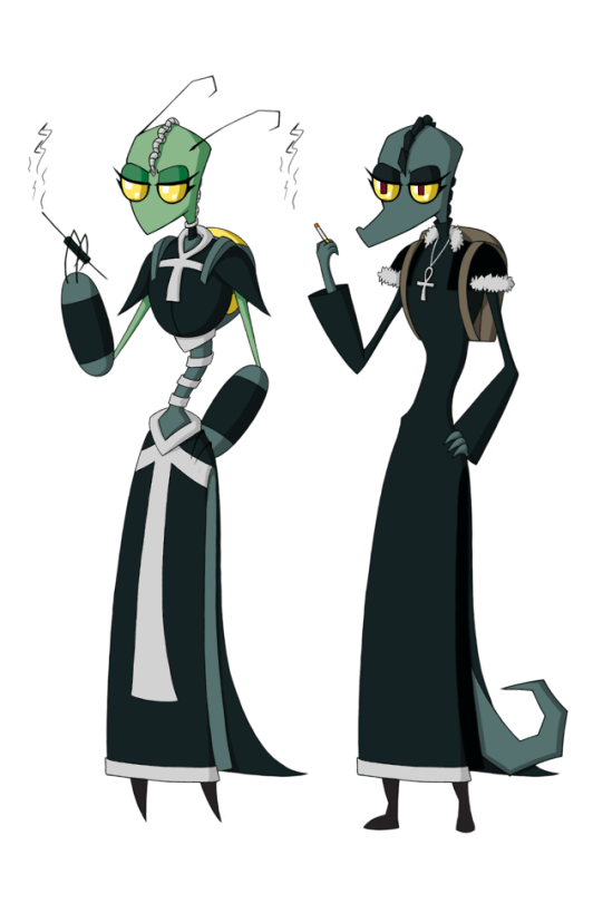 All Hail Almighty Tallest Bea! Glory To The Irken Empire! Irken Bea Without And With Disguise.