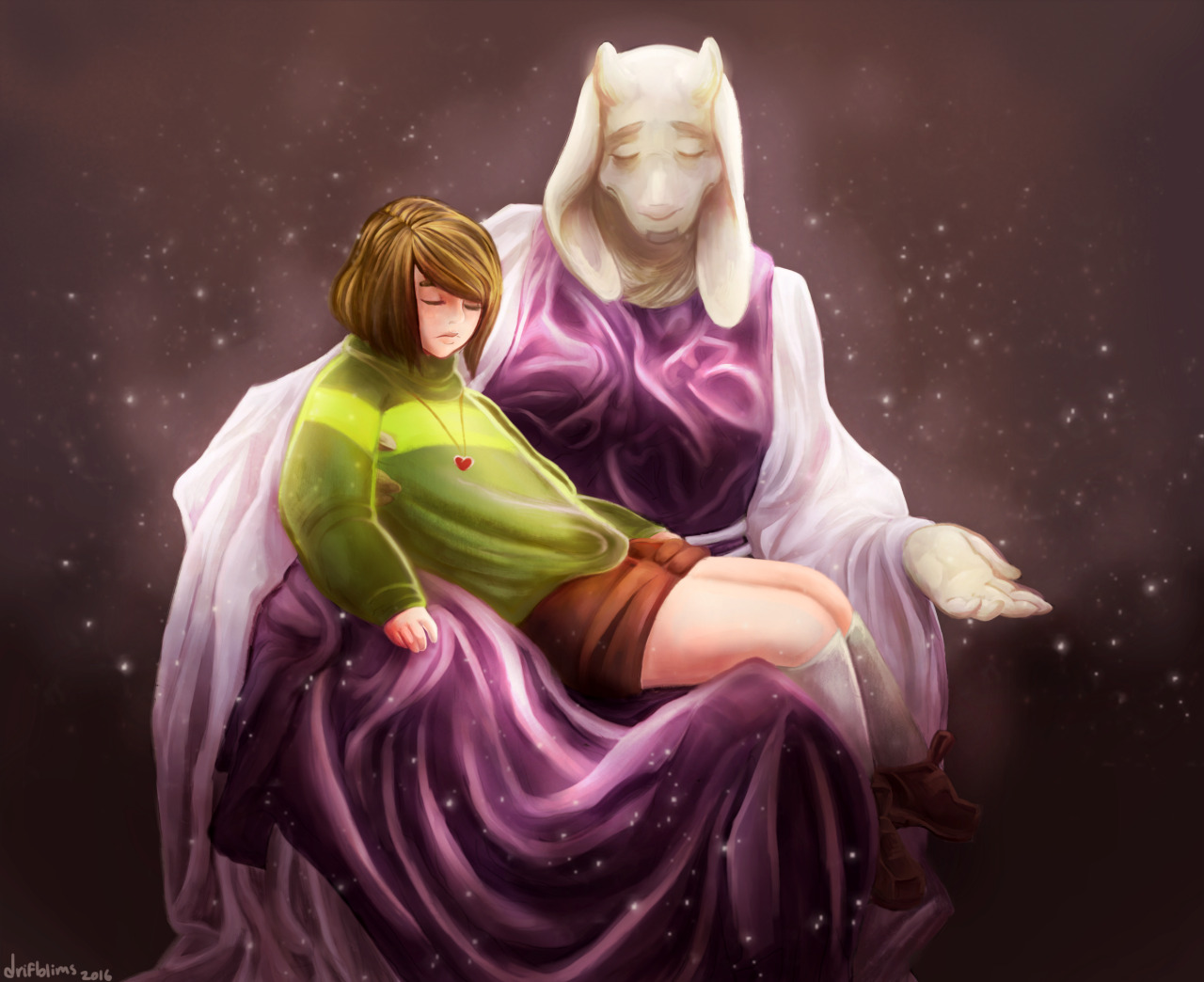 drifblims:  “…wait, i know. she must have taken you when she left. and decided