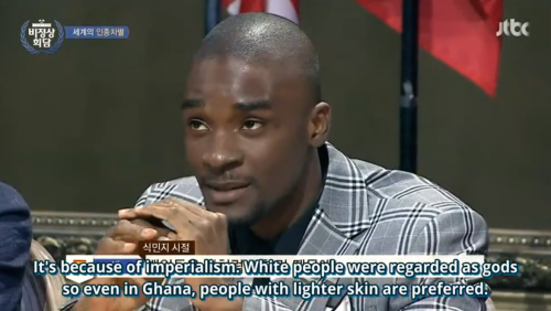 stacylwhitman:  fandomshatewomen:  thepuppyclub:  ep 22   Representation is important always & forever.  This guy, Sam Okyere, did a cameo on Jeju Gatsby, and it was the first time I’d seen a K-drama that treated black people respectfully. (There