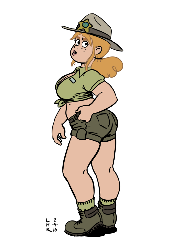 largehadronkalidah: Drawthread: Ranger Tabes From the We Bare Bears episode of the
