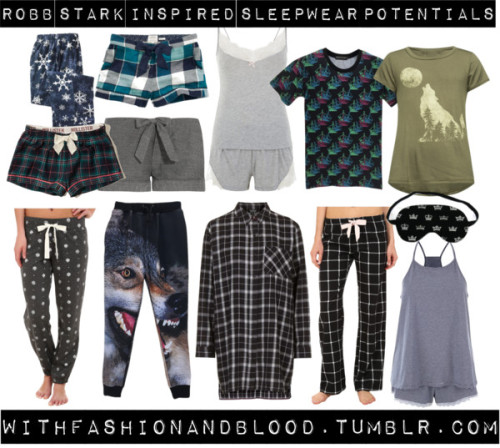Robb stark inspired sleepwear potentials by withfashionandblood featuring P.J. SalvageBlack t shirt 