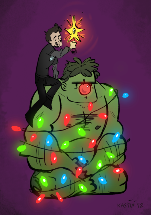 kastiasketches: kastiasketches: ~Oh Christmas Hulk, Oh Christmas Hulk, How lovely are thy biceps~ 