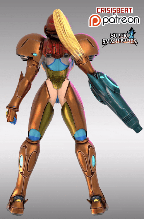 crisisbeat: And trying new ideas for the Super Smash babes project XD How about a “Summoning suit” special for Samus (maybe it’s silly but I like the Idea of each character having something like this)This idea comes from the creative @ironbloodaika
