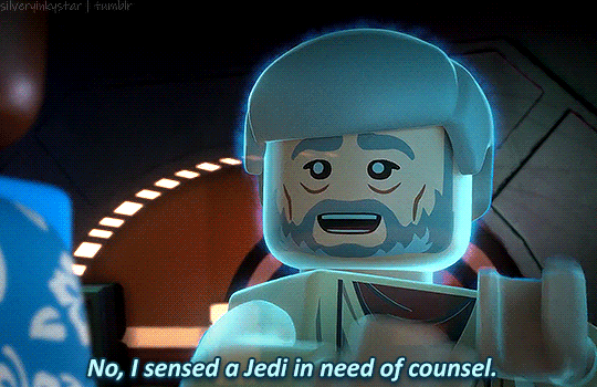 GIF of Obi-Wan saying, "No, I sensed a Jedi in need of counsel."