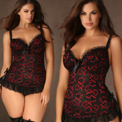 hipsandcurves:  This gorgeous chemise is on ‪#‎oohlalatuesday‬ today only! Now ร.95 (Reg.ื.95) #betterthanflowers ‪#‎vday‬ ‪#‎valentinesday #datenight #curves #sexy #lingerie‬ http://ift.tt/20IFHJ7