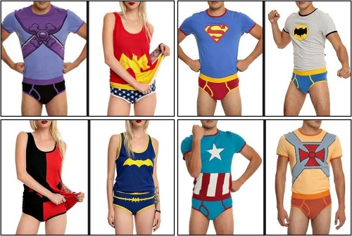 fit4forty: justhiitit: hellyeahsupermanandwonderwoman: Underoos are back! Now on sale at Hot Topic
