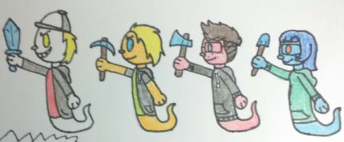 Bruh, These 4 About To Go On A Minecraft Adventure-