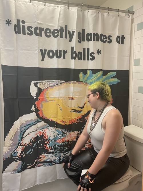 Me And My New Shower Curtain, If You Even Care