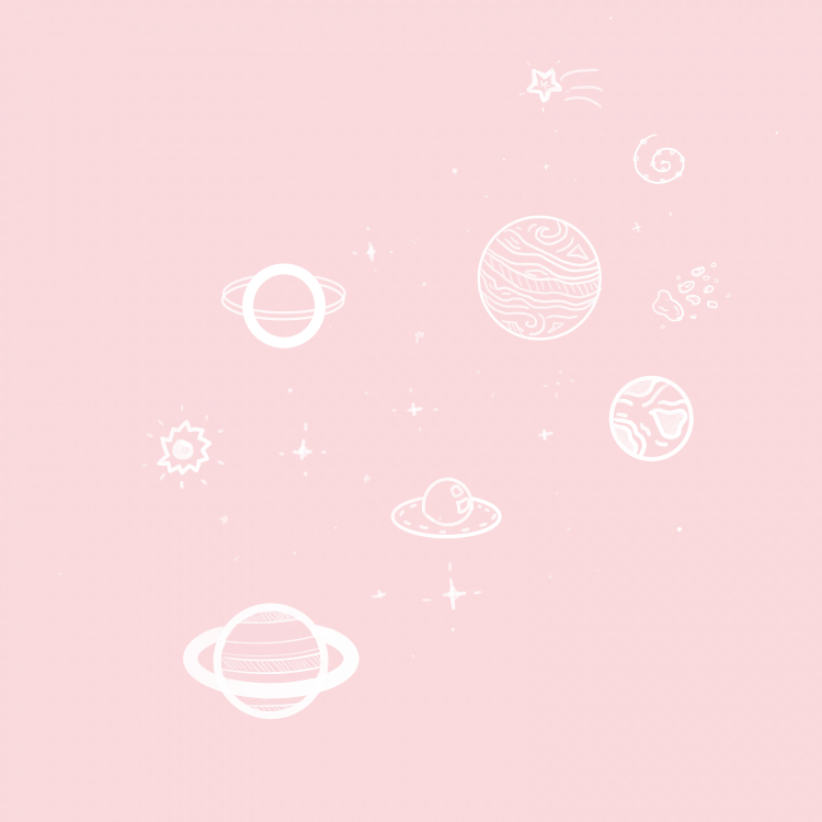 Aesthetic Planet Notebook Girly Pink Outer Space Solar System Cute Pastel  Monochrome Kawaii Cute Lined Journal: Minimalist Vintage Cute Retro |  