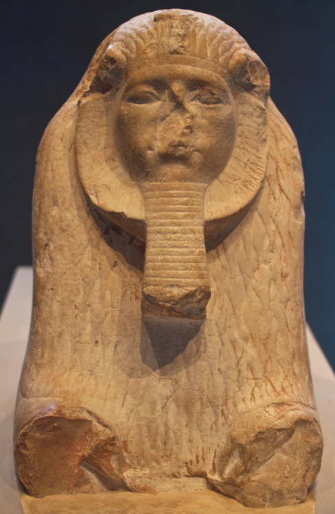 lionofchaeronea: Sphinx statue of the 12th Dynasty pharaoh Amenemhat III (r. ca. 1860-1814 BCE).&nbs