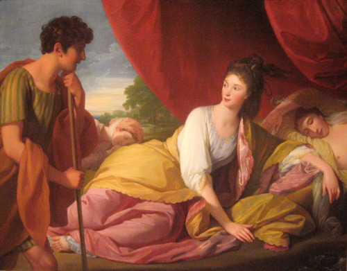 artist-benjamin-west: Cymon and Iphigenia, 1773, Benjamin WestMedium: oil,canvashttps://www.wikiart.